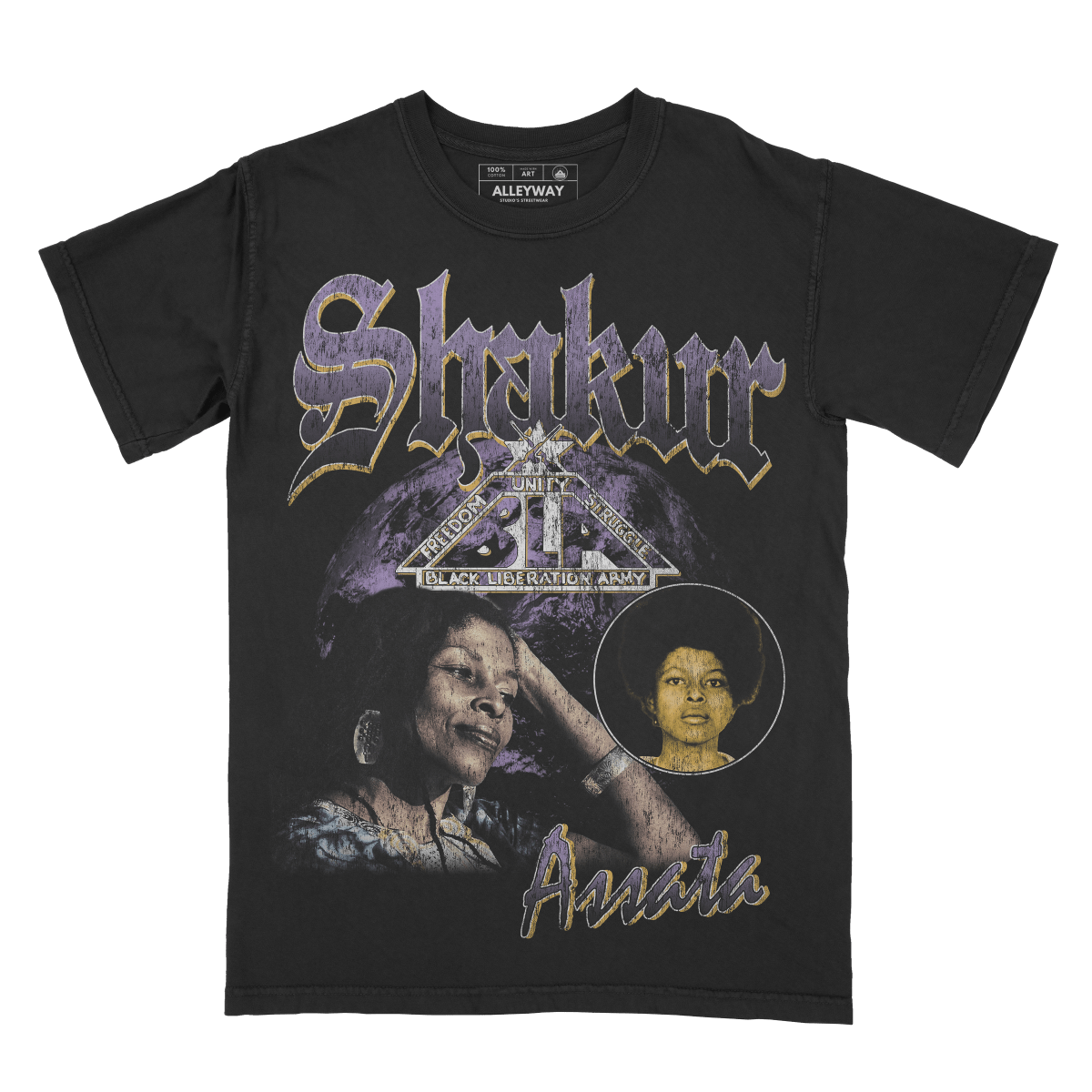 Assata Shakur BLA vintage T-shirt - Alleyway StudiosGraphic teejmN80 - S - Bla1 - FRO - 1_1