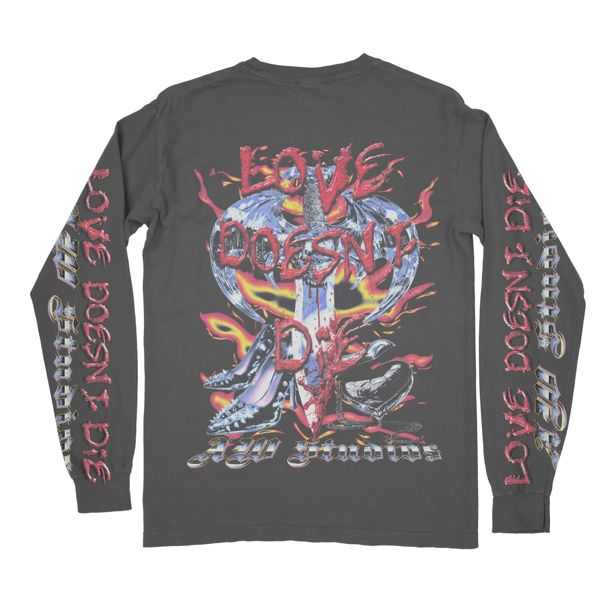 Love doesn't die - Graphic T-shirt - Long Sleeve - Alleyway StudiosGraphic tee932g5 - S - Vin62 - FRO - 1_1