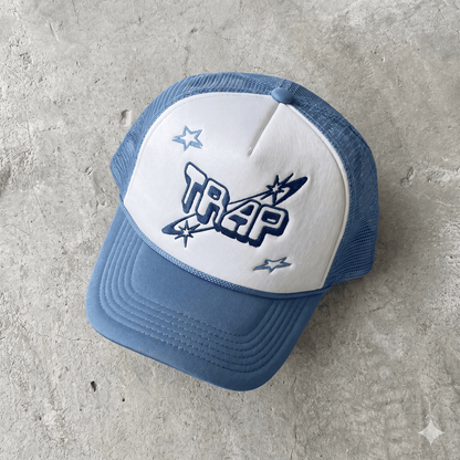Alleyway 5 Panel Trucker Hat – Sky Blue - Alleyway StudiosTrucker hatEjhA7-Adj-Sky8107-FRO-1_1