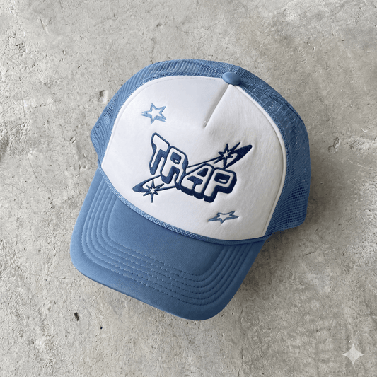 Alleyway 5 Panel Trucker Hat – Sky Blue - Alleyway StudiosTrucker hatEjhA7-Adj-Sky8107-FRO-1_1
