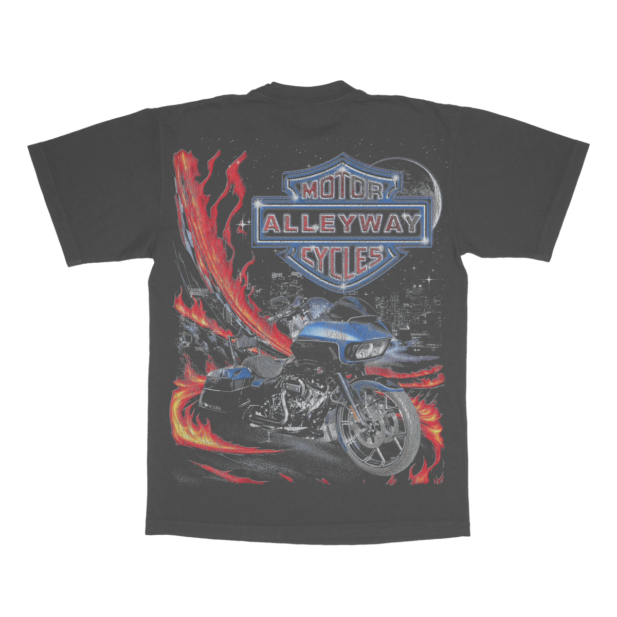 Alleyway Cycles Vintage Motorcycle T-Shirt - Alleyway StudiosGraphic teegloMa - S - Vin62 - FRO - 1_1