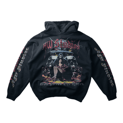 Love doesn't die - Heavyweight Garment Dyed Hoodie - Alleyway StudiosHoodie58A0T - XS - OFF6783 - FRO - 1_5
