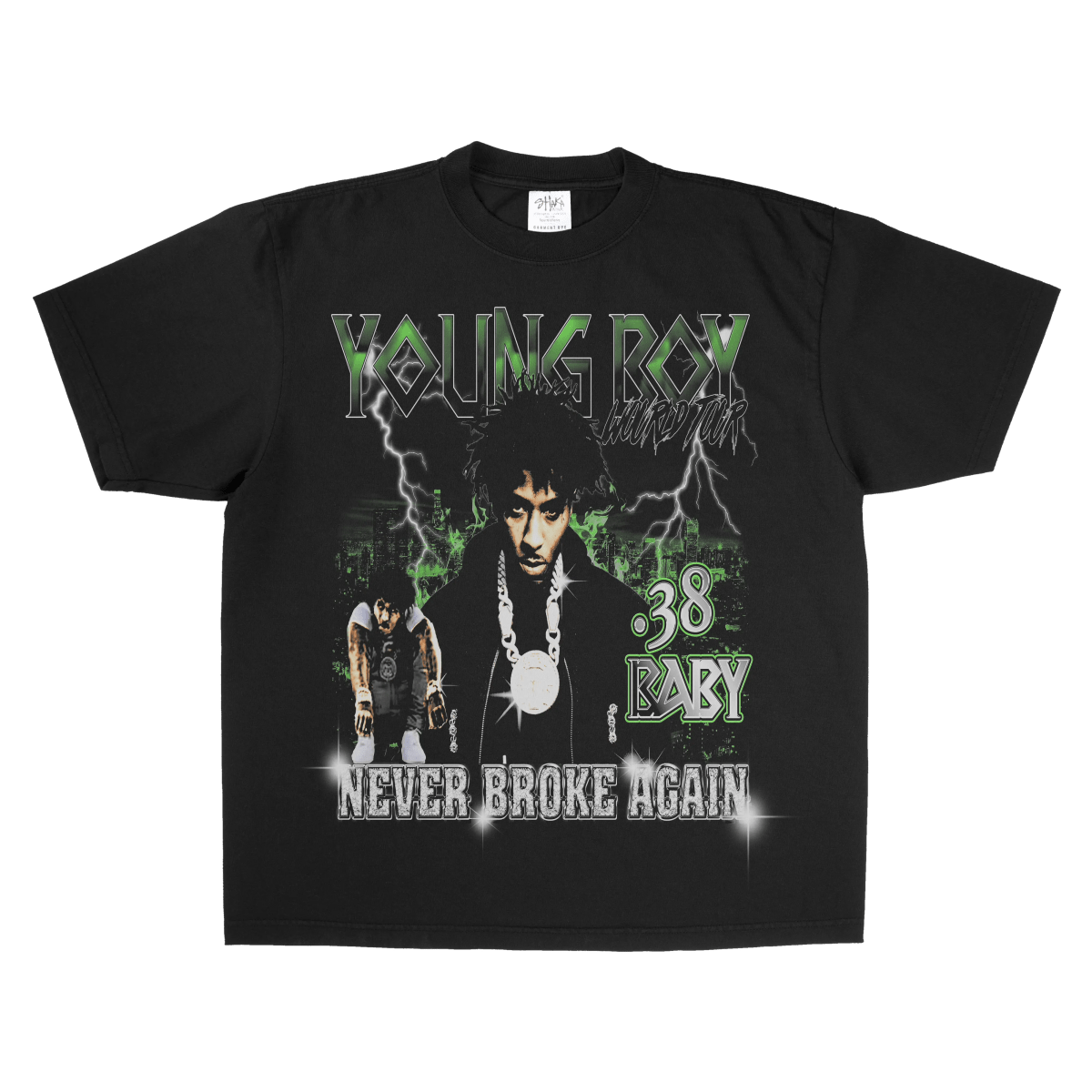 NBA Young Boy MASA TOUR Shirt - Alleyway StudiosGraphic teeAJVNp - S - Bla1 - FRO - 1_1