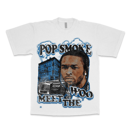 Pop Smoke ‘Meet the Woo’ Graphic Heavyweight Tee - Alleyway StudiosGraphic teegloMa-S-Whi10-FRO-1_1