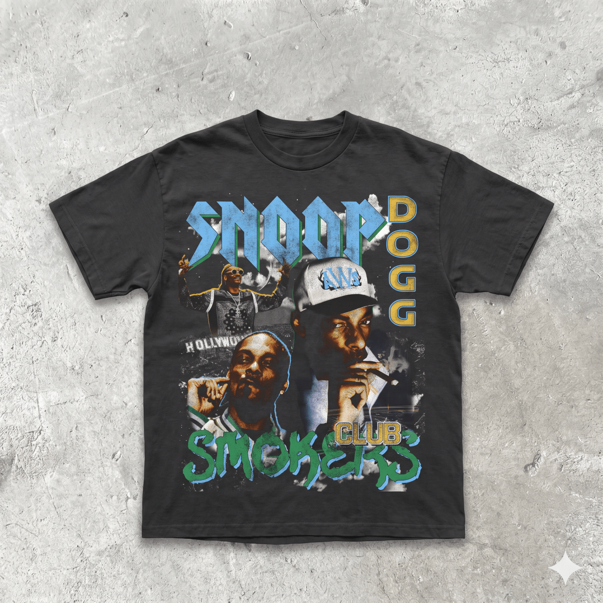 Snoop Dogg Smokers Club Vintage Collage Tee - Alleyway StudiosGraphic teegloMa-S-Vin62-FRO-1_1